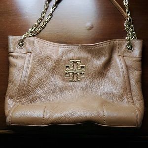 Brown Medium Slouchy Tote bag by Tory Burch